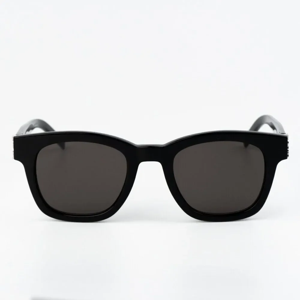 NEW Saint Laurent SLM124 001 Black Grey Square Men Sunglasses